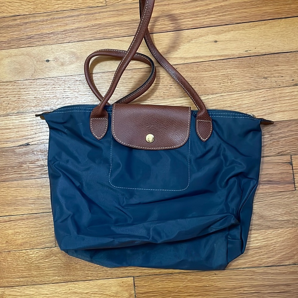 Small Longchamp bag, blue